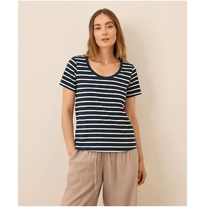 Pact Women's Organic Cotton Softspun Scoop Neck Tee