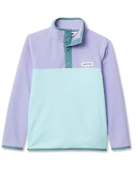 Lands' End Girls Anyweather Fleece Snap Neck Pullover