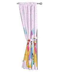 Sunny Side Up Disney Princess Curtains for Kids Bedroom 4-Piece Drape Set Pack of 2