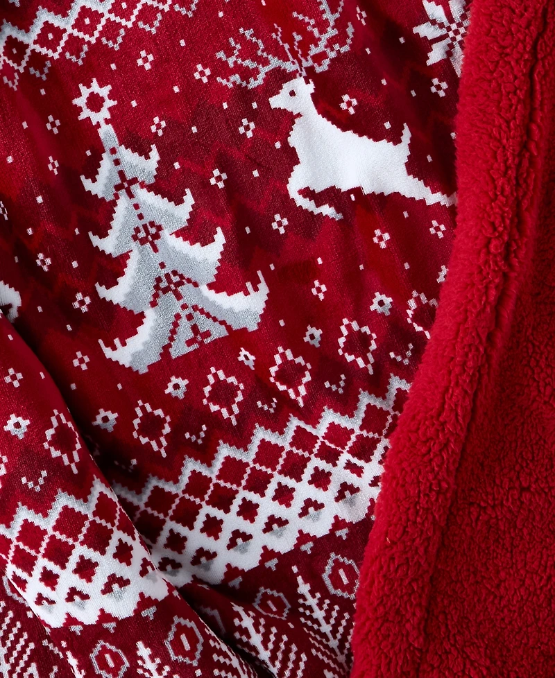 Holiday Lane Cozy Plush Throw, 50" x 60", Exclusively for Macy's