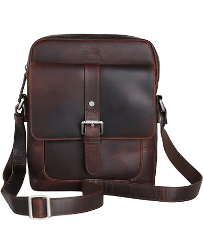 Mancini Men's Leather Crossbody Bag