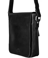 Mancini Men's On-the-Go Leather Crossbody Bag