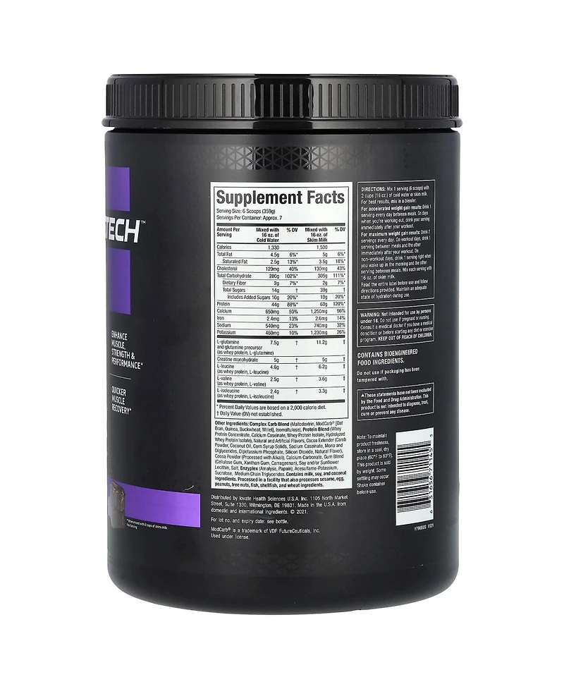 MuscleTech Mass Gainer | MuscleTech 100% Mass Gainer Protein Powder | Protein Powder for Muscle Gain |