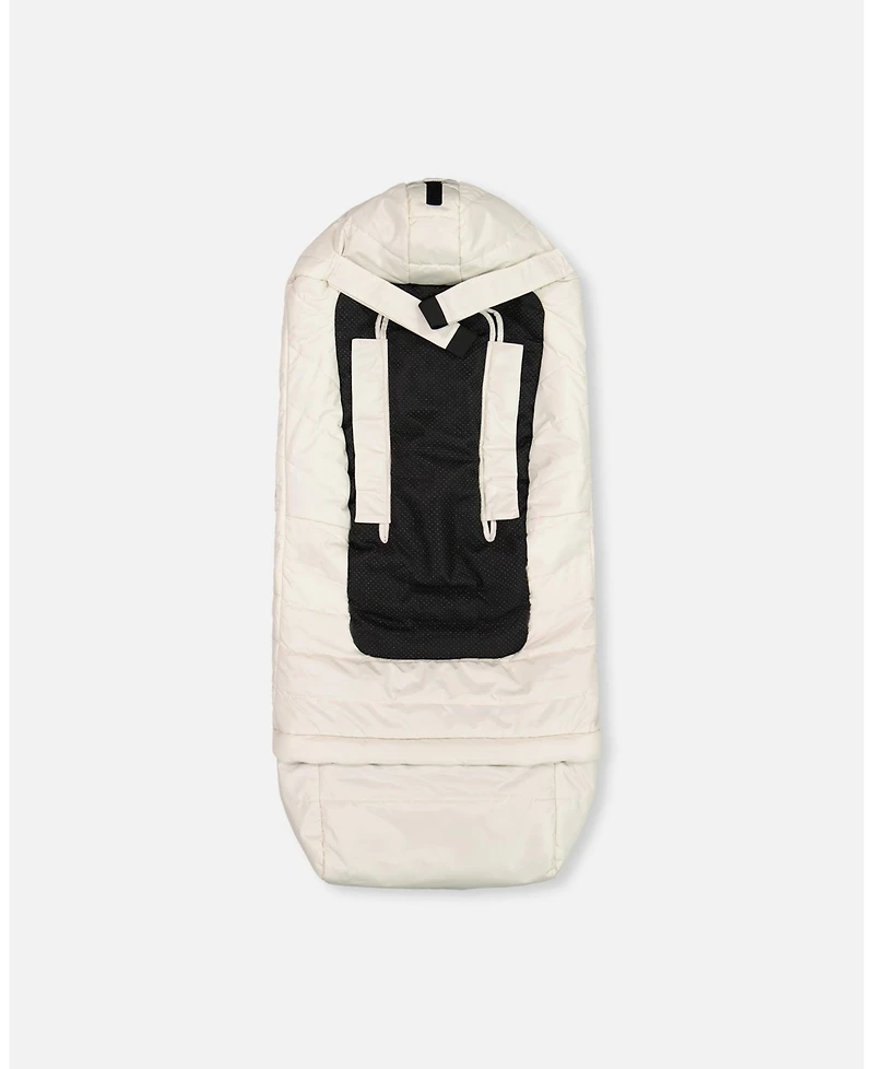 Deux par Deux Baby Unisex Evolutive Baby Footmuff Designed for Car Seat and Stroller Off-White - Baby|Toddler