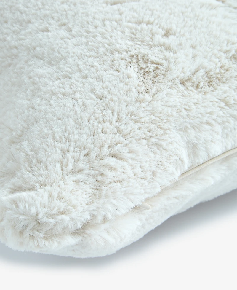 Hotel Collection Double-Sided Faux-Fur Decorative Pillow, 20" x 20"