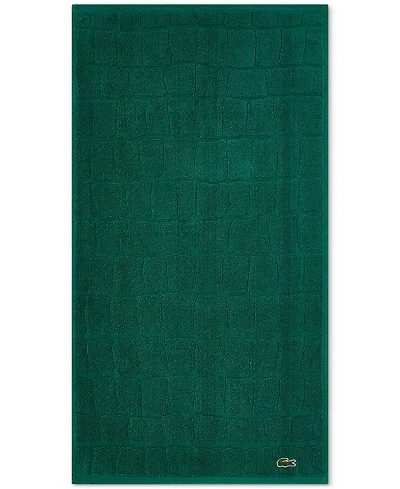 Lacoste Home Heritage Croc Scale Cotton Bath Towel, 30" x 56"