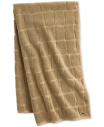 Lacoste Home Heritage Croc Scale Cotton Bath Towel, 30" x 56"