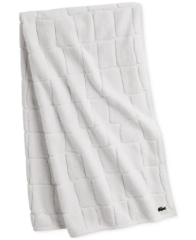 Lacoste Home Heritage Croc Scale Cotton Bath Towel, 30" x 56"