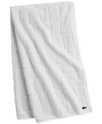 Lacoste Home Heritage Croc Scale Cotton Bath Towel, 30" x 56"