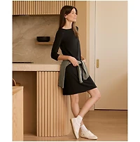 Pact Organic Cotton Softspun Boat Neck Dress