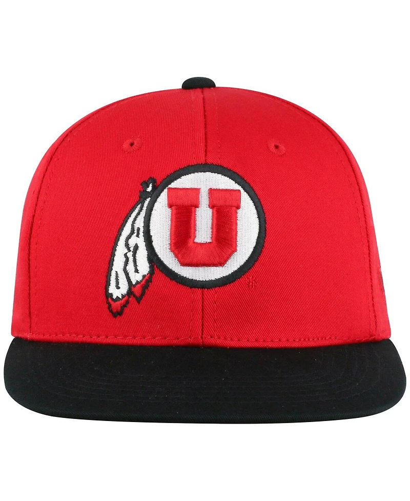 Top of the World Big Boys and Girls Red Utah Utes Victory Maverick Snapback Hat
