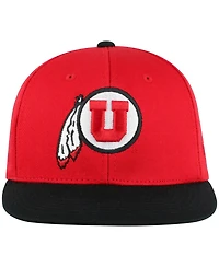 Top of the World Big Boys and Girls Red Utah Utes Victory Maverick Snapback Hat