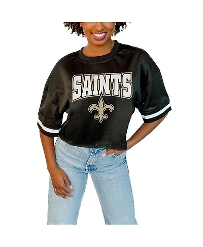 Gameday Couture Women's Black New Orleans Saints Game Face Fashion Jersey