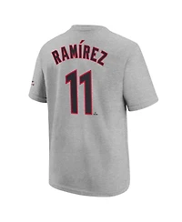 Nike Big Boys and Girls Jose Ramirez Heather Gray Cleveland Guardians 2025 Mlb All-Star Edition Name Number T-Shirt