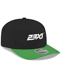 New Era Men's Black/Green 23XI Racing 9SEVENTY Team Adjustable Hat