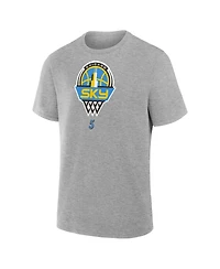 Fanatics Men's Angel Reese Gray Chicago Sky The Paint Name Number T-Shirt