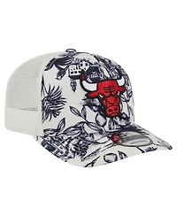 New Era Men's White Chicago Bulls Lemon Tree 9SEVENTY Adjustable Hat