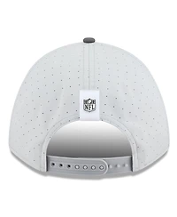 New Era Men's Gray/Graphite Pittsburgh Steelers 2025 Nfl Training Camp A-Frame 9FORTY Adjustable Hat