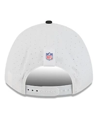 New Era Men's White/Black Las Vegas Raiders 2025 Nfl Training Camp A-Frame 9FORTY Adjustable Hat