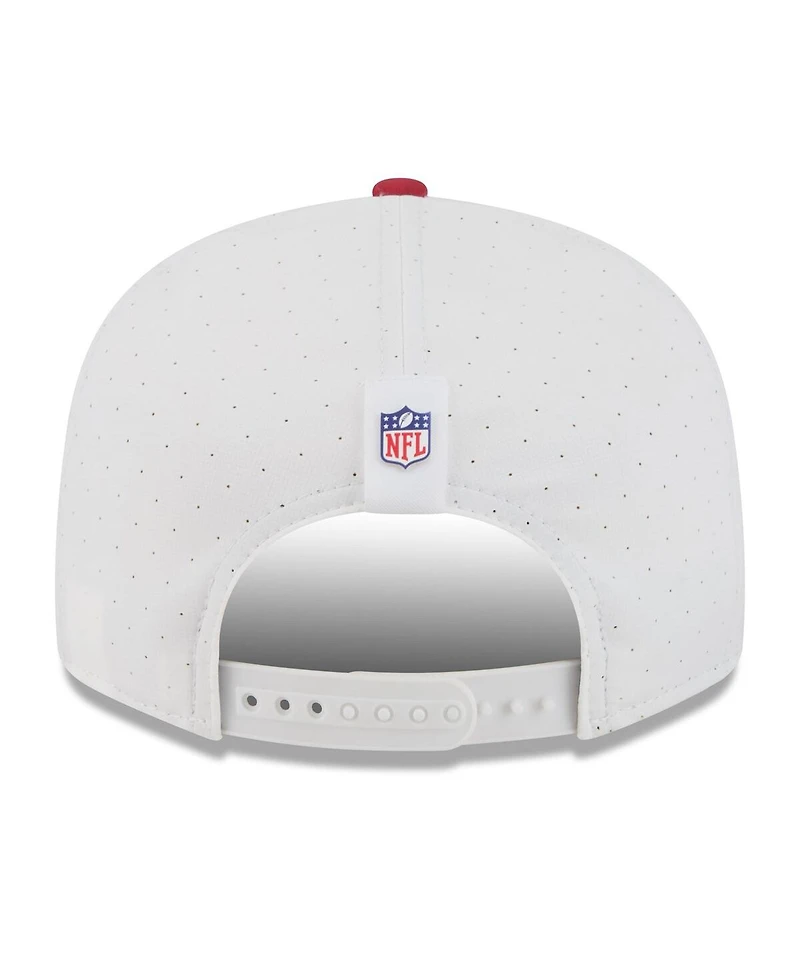 New Era Men's White/Cardinal Arizona Cardinals 2025 Nfl Training Camp Split Panel 9FIFTY Snapback Hat