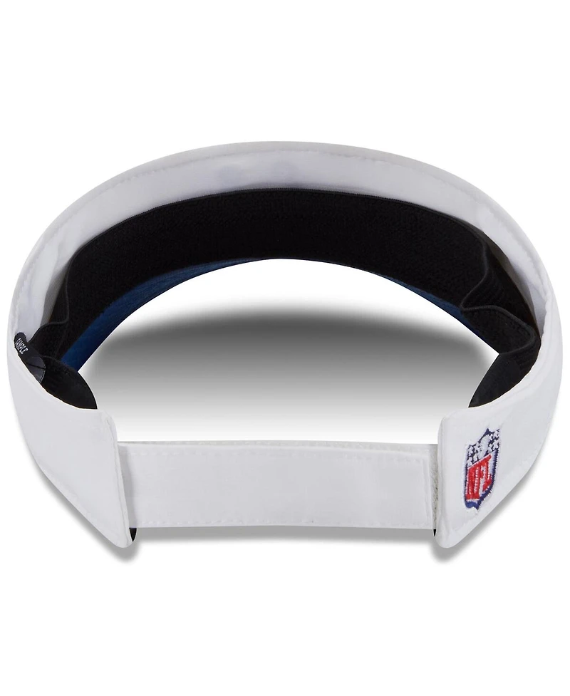 New Era Men's White/Royal Indianapolis Colts 2025 Nfl Training Camp Adjustable Visor Hat