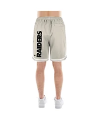 New Era Men's Light Beige Las Vegas Raiders Stone Multi Patch Shorts