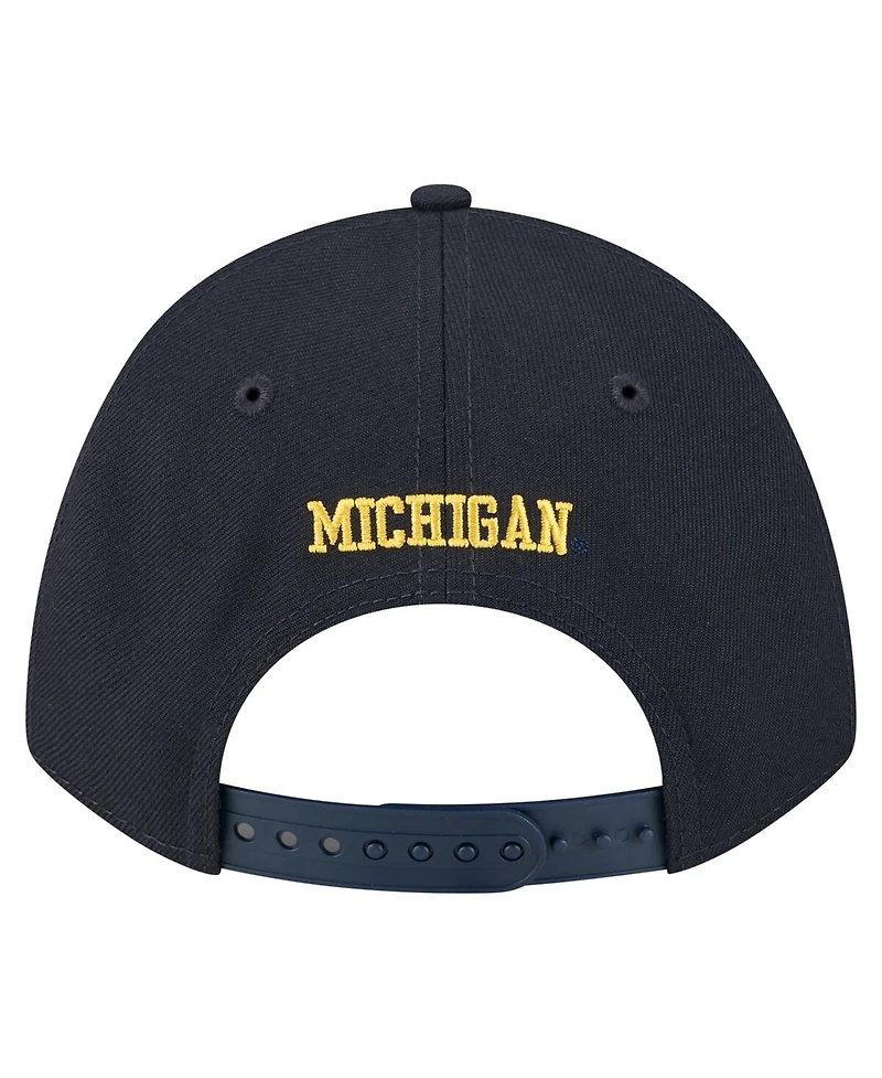 New Era Men's Navy Michigan Wolverines Team Collective 9FORTY M-Crown Adjustable Hat