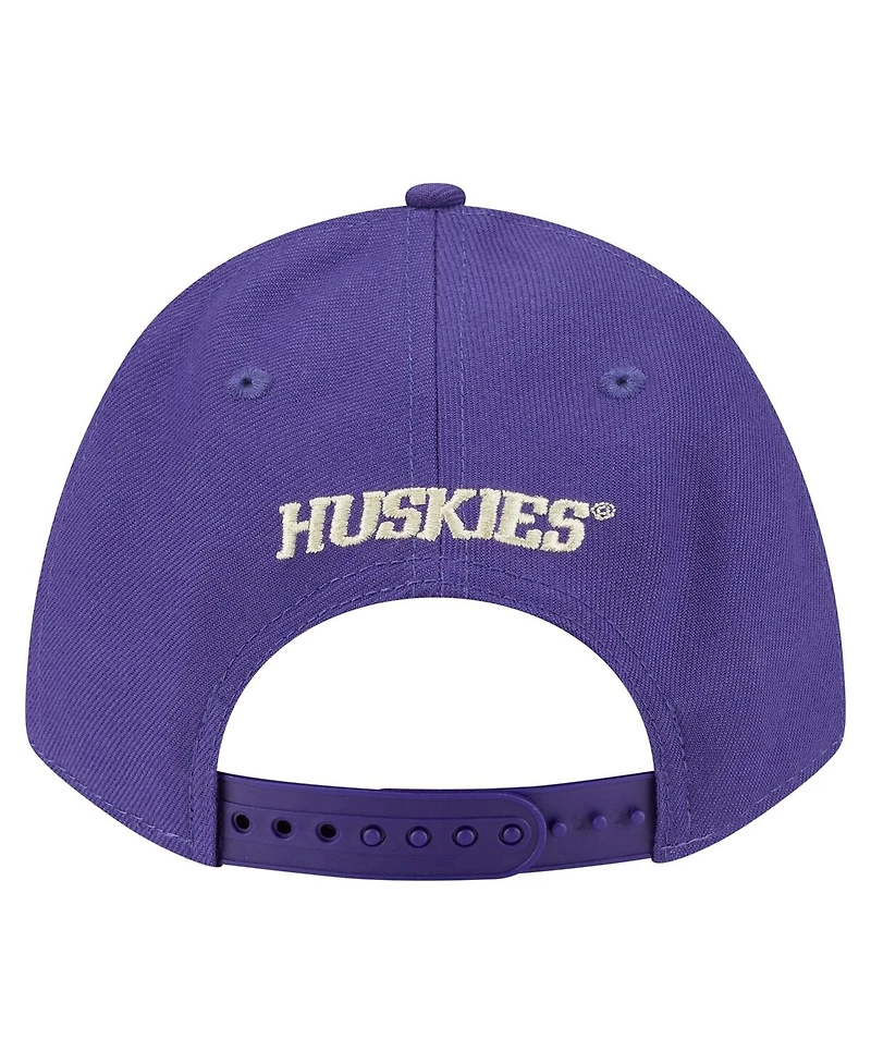 New Era Men's Purple Washington Huskies Team Collective 9FORTY M-Crown Adjustable Hat