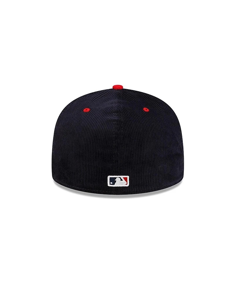 New Era Men's Navy Atlanta Braves Two-Tone Corduroy Asg Clip 59FIFTY Fitted Hat