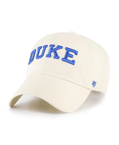 '47 Brand Men's Sand Duke Blue Devils Clean Up Adjustable Hat
