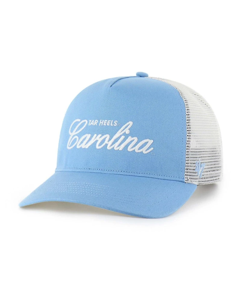 '47 Brand Men's and Women's Light Blue North Carolina Tar Heels Contemporary Basics Foundation Trucker Hitch Adjustable Hat