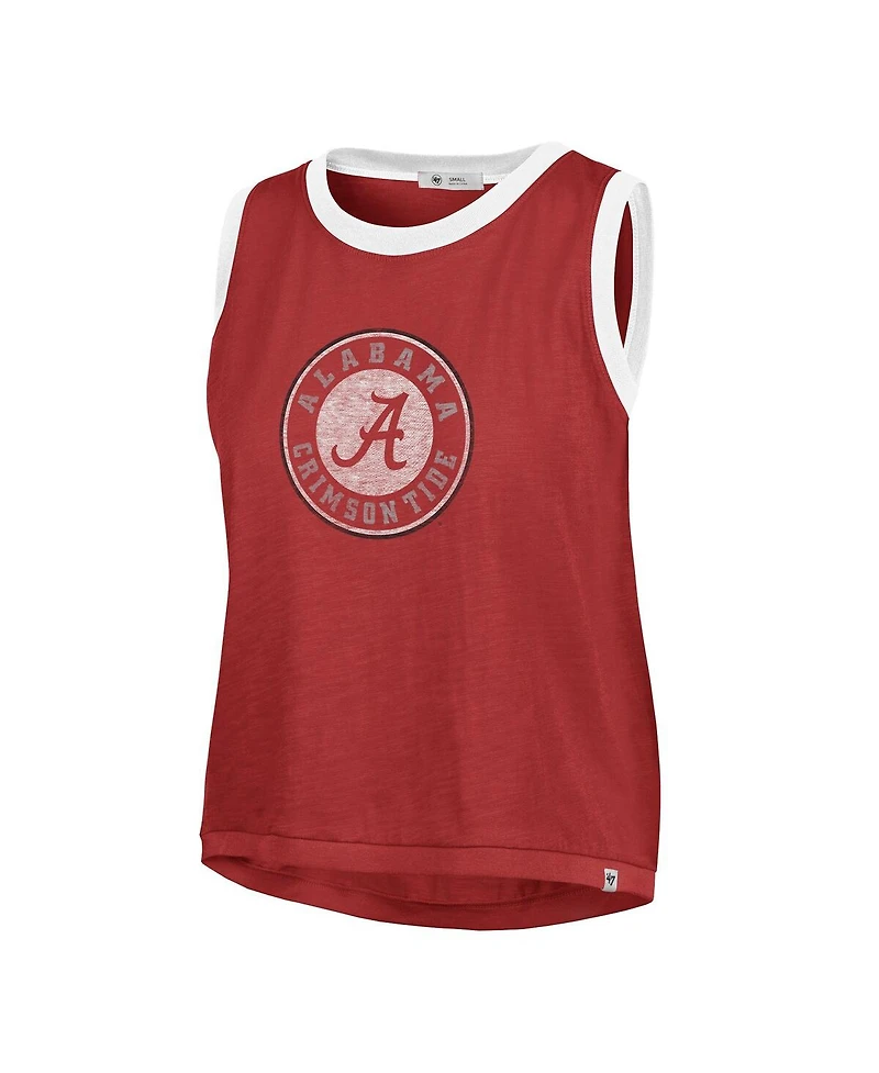 '47 Brand Women's Crimson Alabama Tide Premier Ringer Tank Top