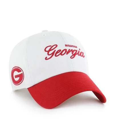 '47 Brand Men's White Georgia Bulldogs Contemporary Basics Foundation Clean Up Adjustable Hat