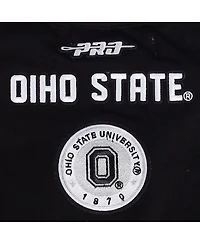 Pro Standard Women's Black Ohio State Buckeyes Rhinestone Boxy Cropped T-Shirt