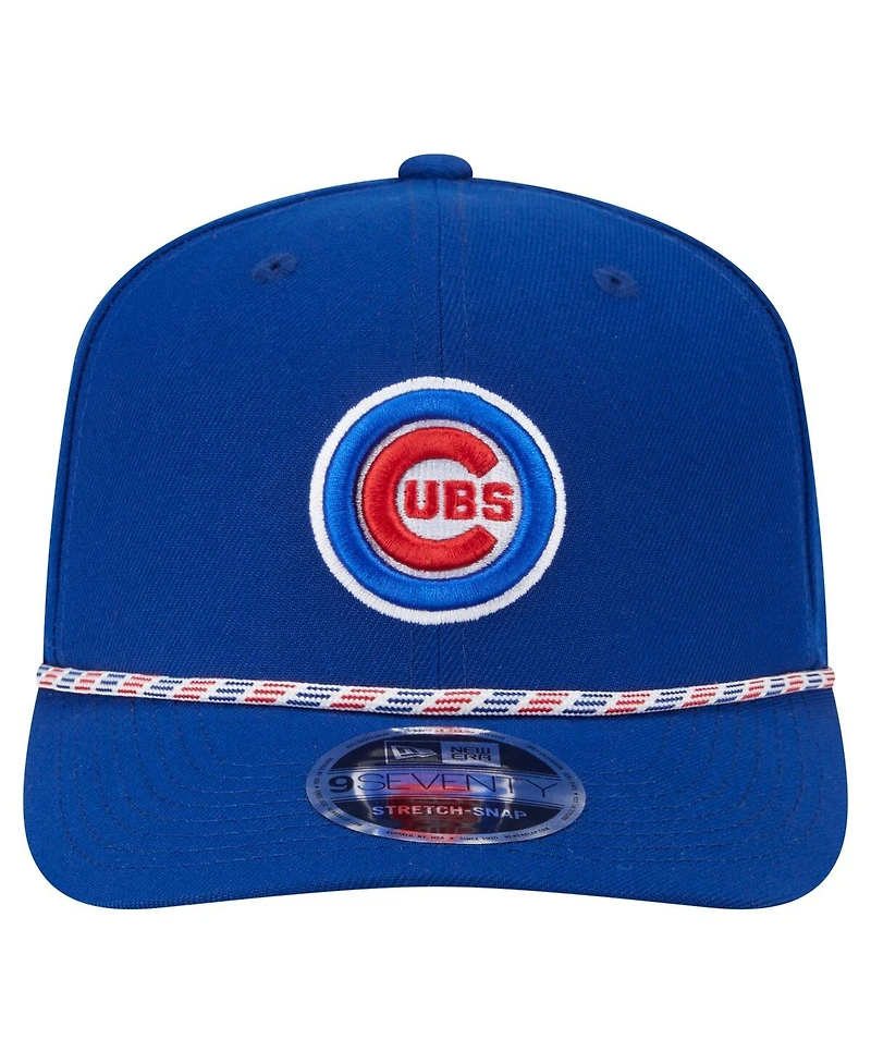 New Era Men's Royal Chicago Cubs Multi-Rope 9SEVENTY Stretch-Snap Hat