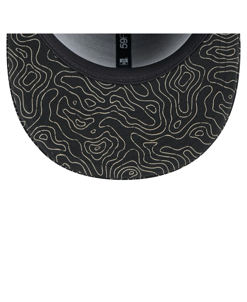 New Era Men's Black New Orleans Saints Geo 59FIFTY Fitted Hat