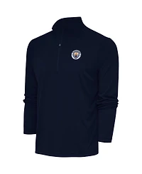 Antigua Men's Navy Manchester City Statement Quarter-Zip Pullover Sweatshirt