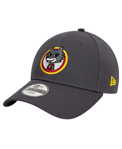 New Era Big Boys and Girls Gray As Roma Romolo 9FORTY Adjustable Hat