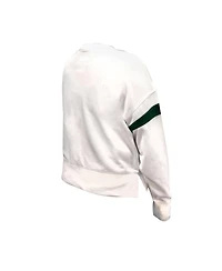 Fanatics Women's White Green Bay Packers Plus Fleece Pullover Sweatshirt