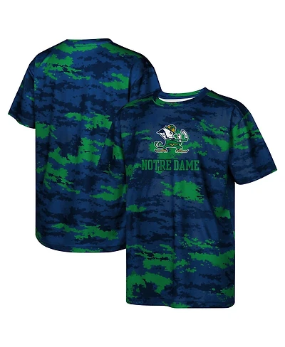 Outerstuff Big Boys and Girls Navy Notre Dame Fighting Irish Scrimmage Sublimated T-Shirt