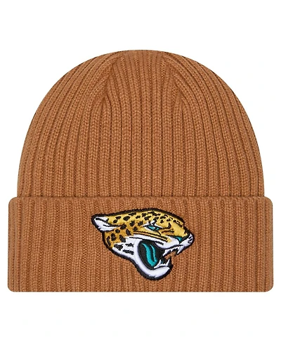 New Era Men's Tan Jacksonville Jaguars Color Pack Cuffed Knit Hat
