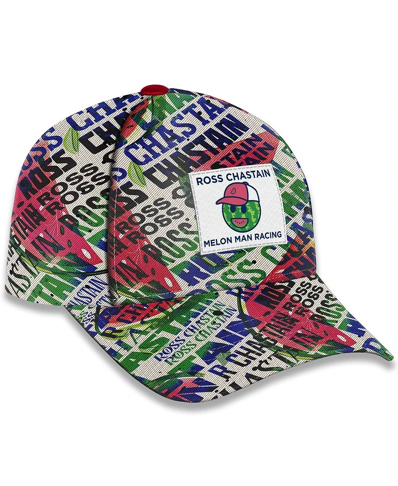 Trackhouse Racing Team Collection Men's White Ross Chastain Sublimated Melon Man Adjustable Hat