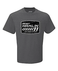 Joe Gibbs Racing Team Collection Men's Heather Charcoal Denny Hamlin Vintage T-Shirt