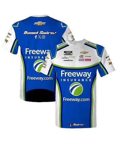 Trackhouse Racing Team Collection Men's Blue Daniel Suarez Freeway Uniform T-Shirt
