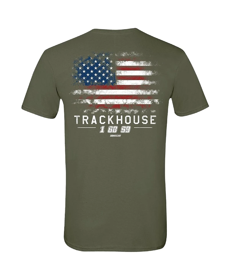 Trackhouse Racing Team Collection Men's Green Flag T-Shirt