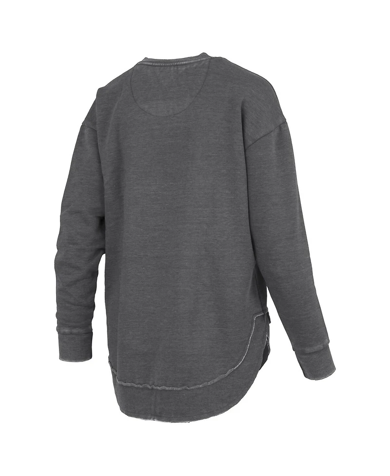 Pressbox Women's Black Colorado Buffaloes Westin Poncho V-Neck Pullover Sweatshirt