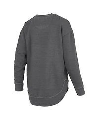 Pressbox Women's Black Colorado Buffaloes Westin Poncho V-Neck Pullover Sweatshirt