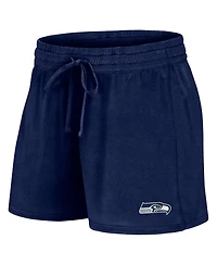 Fanatics Women's College Navy Seattle Seahawks Start to Finish T-Shirt and Shorts Combo Pack