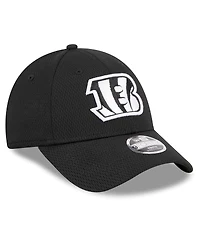 New Era Big Boys and Girls Black Cincinnati Bengals Main B-Dub 9FORTY Adjustable Hat