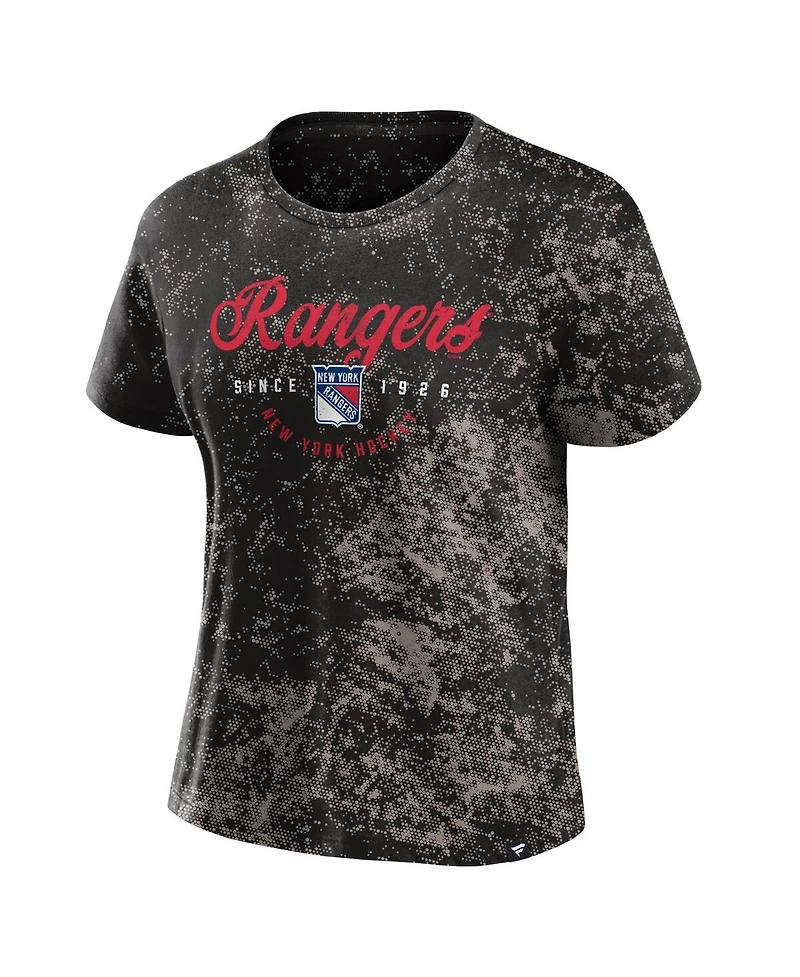 Fanatics Women's Black New York Rangers Breakaway T-Shirt